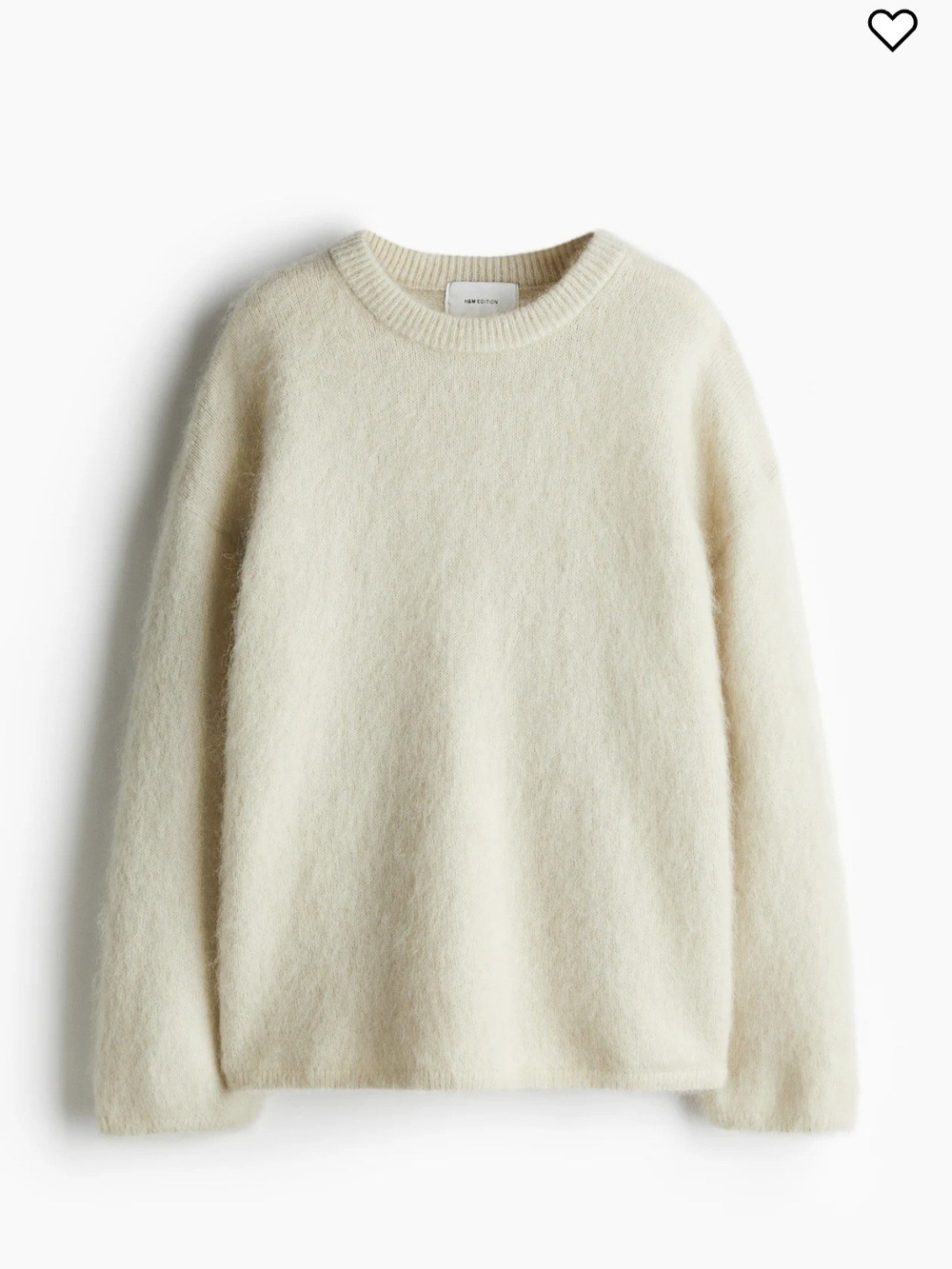 H&M EDITION Wool-Mohair Crewneck Sweater size S